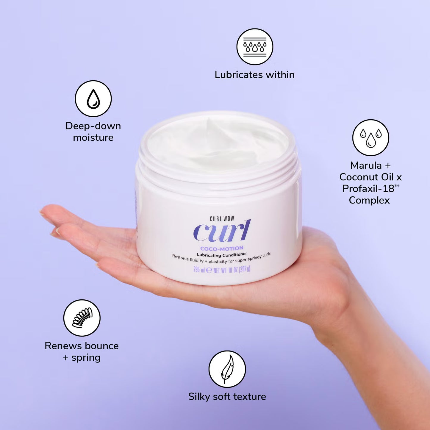 Color Wow Curl Wow COCO-MOTION Lubricating Curl Conditioner 295ml